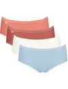 Sloggi 4-pack dames Basic Midi slips - Multicolor - Katoenen heup slip - onderbroeken