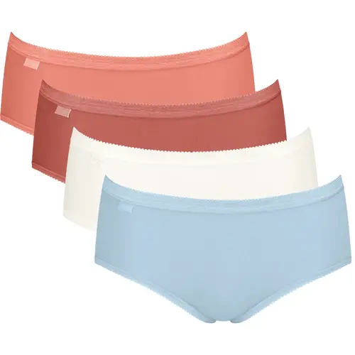 Sloggi 4-pack dames Basic Midi slips - Multicolor