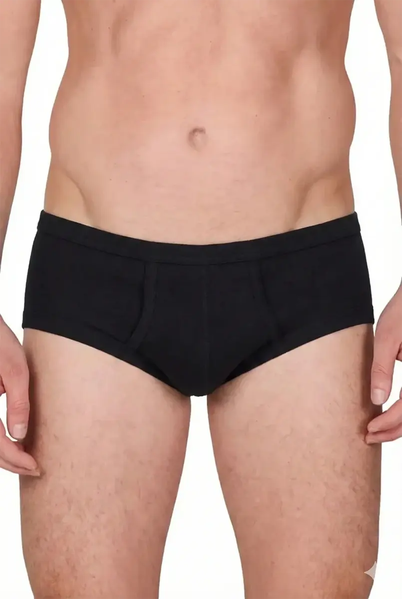 HL-tricot heren slip met gulp, Flatlock - Heren onderbroeken met sluiting - Katoenen ondergoed HL-tricot heren slip met gulp, Flatlock - Heren onderbroeken met sluiting - Katoenen ondergoed