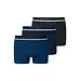 Schiesser 3-pack heren boxershorts 95/5 - Biologisch katoen - Heren ondergoed - Heren onderbroek mulitpack - Zwart/Blauw