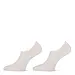 Marcmarcs 2-paarUnisex Invisible Footie Cotton ABS - Wit