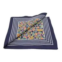 Boeren zakdoek Paisley donkerblauw 55 x 55 cm