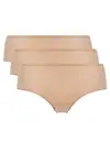 Chantelle 3-pack Soft stretch hipster - Naadloze shorts - Dames hipster naadloos - Katoenen kruisje