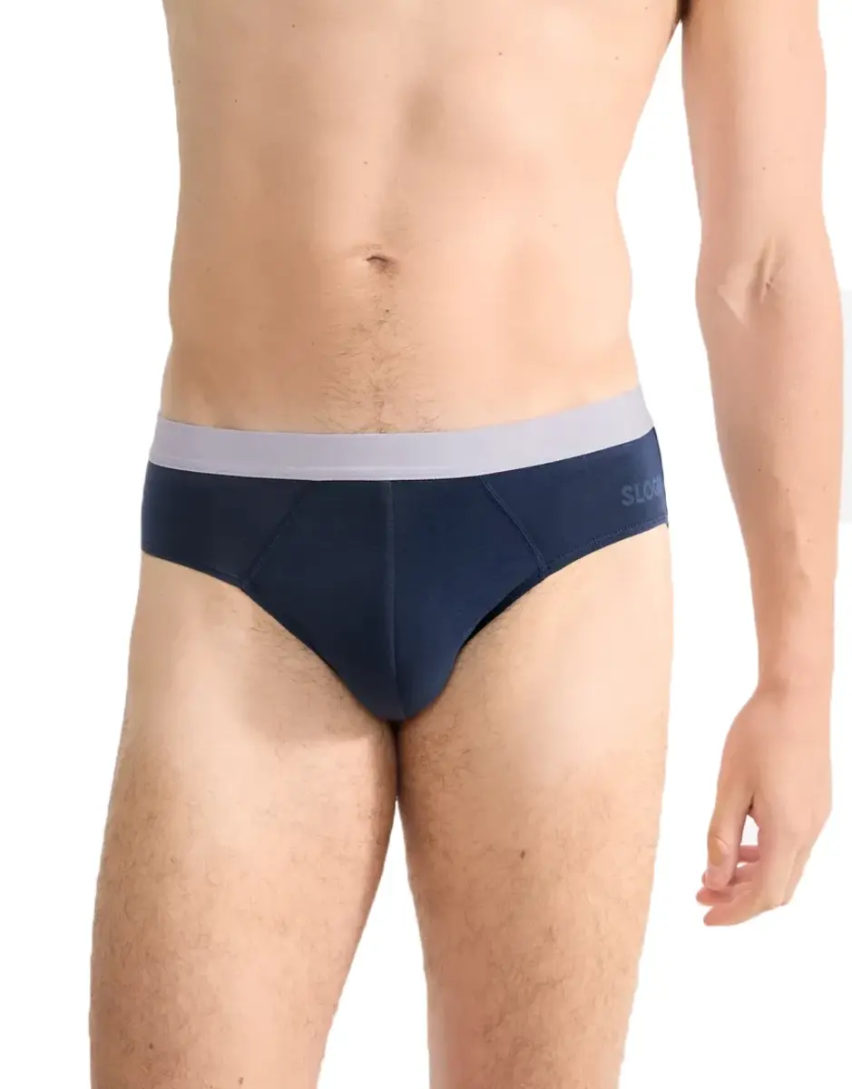 Sloggi 2-Pack heren slips - GO Abc brief - Biologisch katoenen heren onderbroeken met elastische band - Milieuvriendelijk - Duurzaam