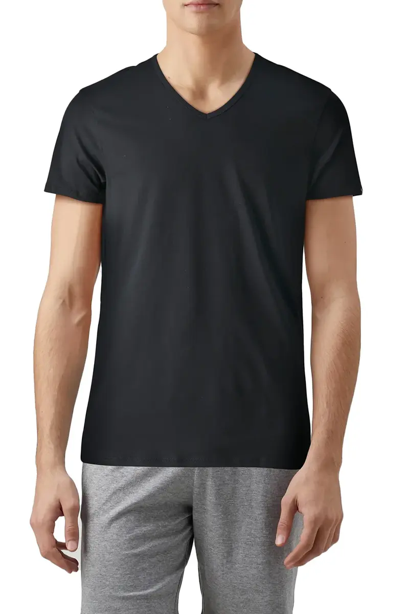 Puma 2-pack heren basic ondershirts - V-hals - Slim Fit heren T-shirt katoen