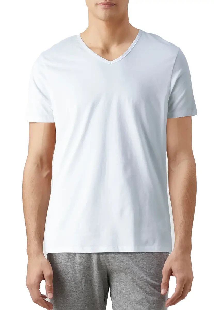 Puma 2-pack heren basic ondershirts - V-hals - Slim Fit heren T-shirt katoen