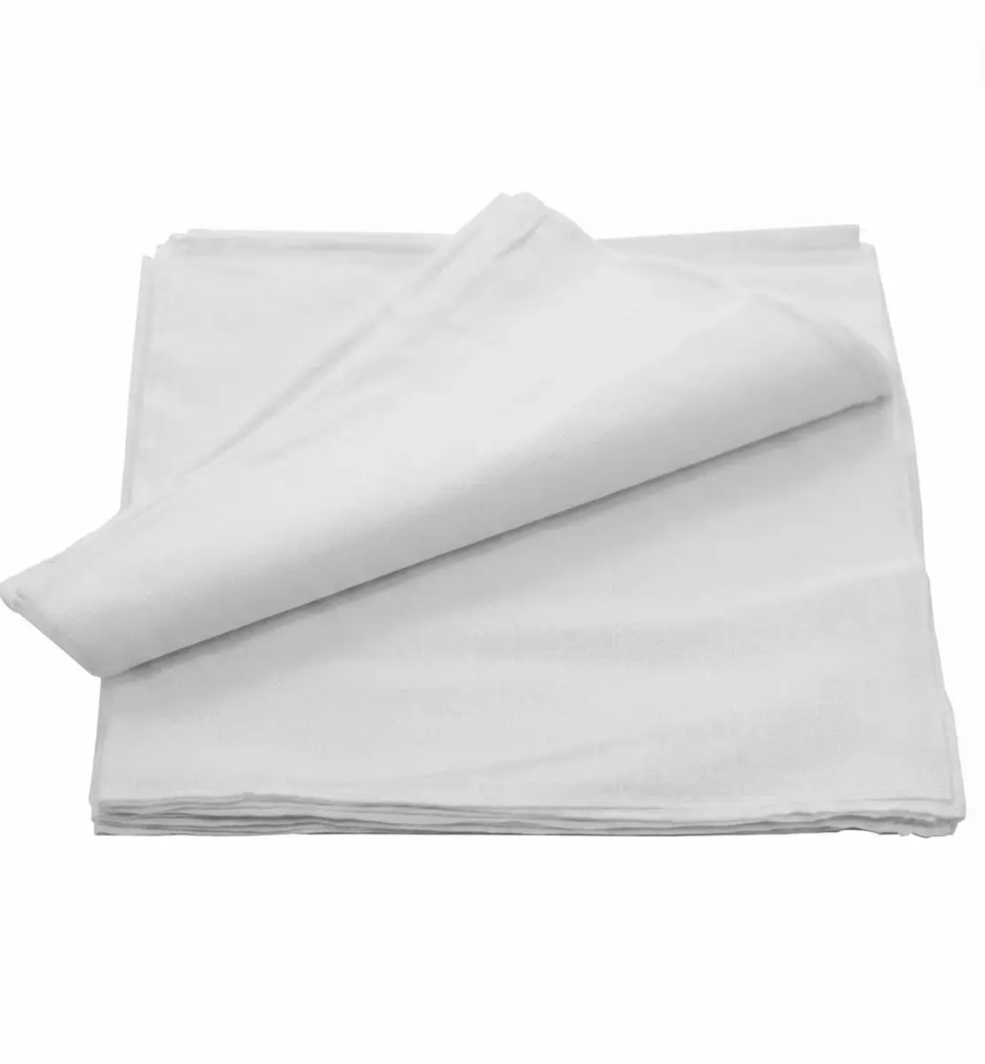 Boeren zakdoek wit uni 55 x 55 cm