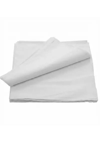 Boeren zakdoek wit uni 55 x 55 cm