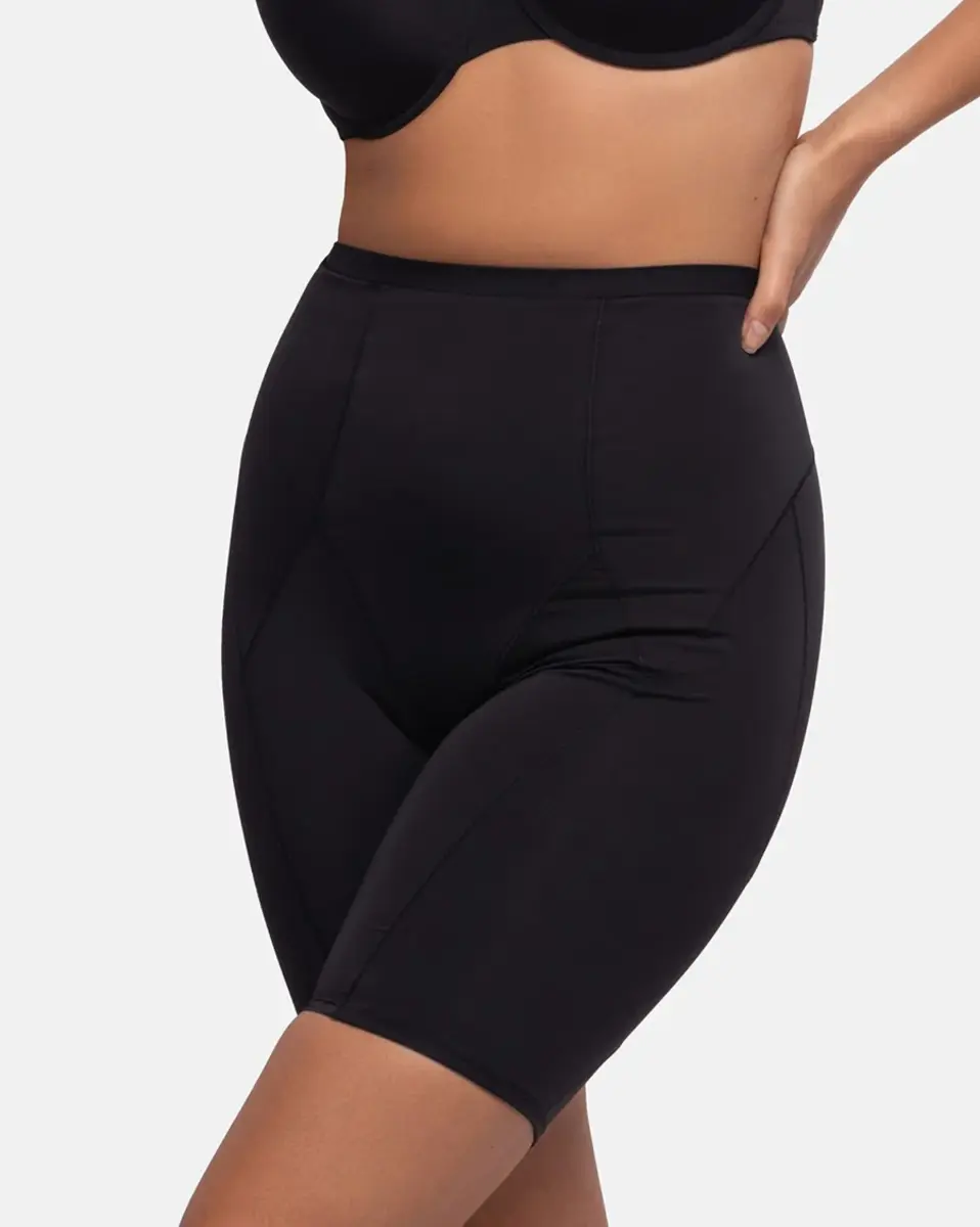Dorina Corrigerende short lange pijpjes - Medium control - Shapewear boxershort - Anti slip rand