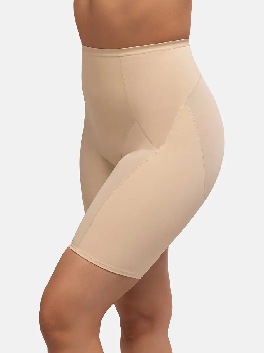 Dorina Corrigerende short lange pijpjes - Medium control - Shapewear boxershort - Anti slip rand