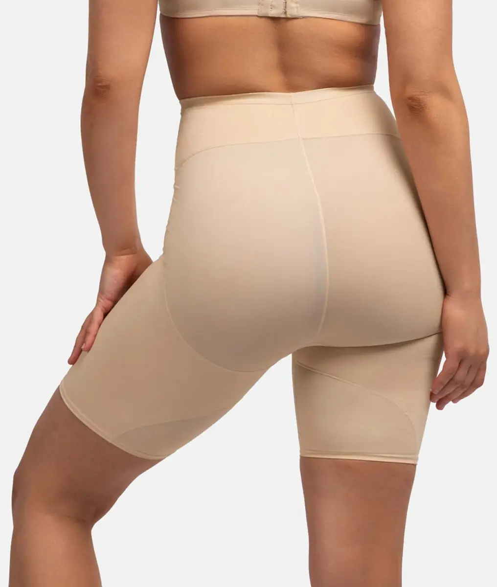 Dorina Corrigerende short lange pijpjes - Medium control - Shapewear boxershort - Anti slip rand