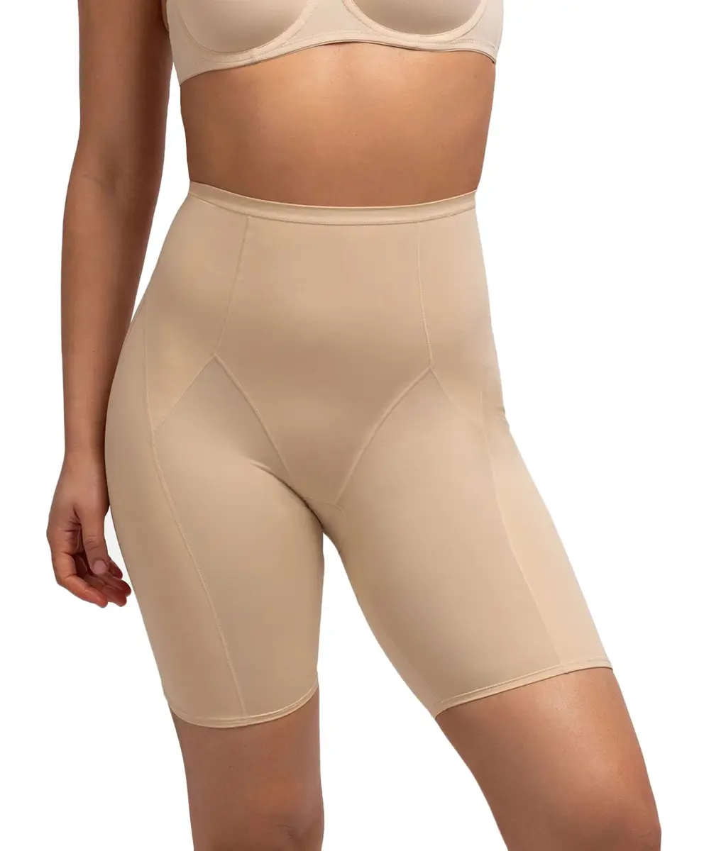 Dorina Corrigerende short lange pijpjes - Medium control - Shapewear boxershort - Anti slip rand
