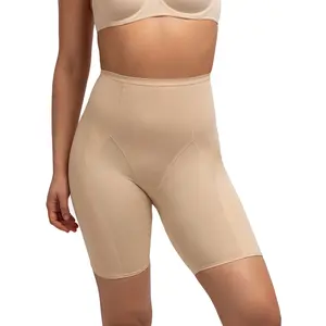 Dorina Corrigerende short lange pijpjes - Medium control - Shapewear boxershort - Anti slip rand