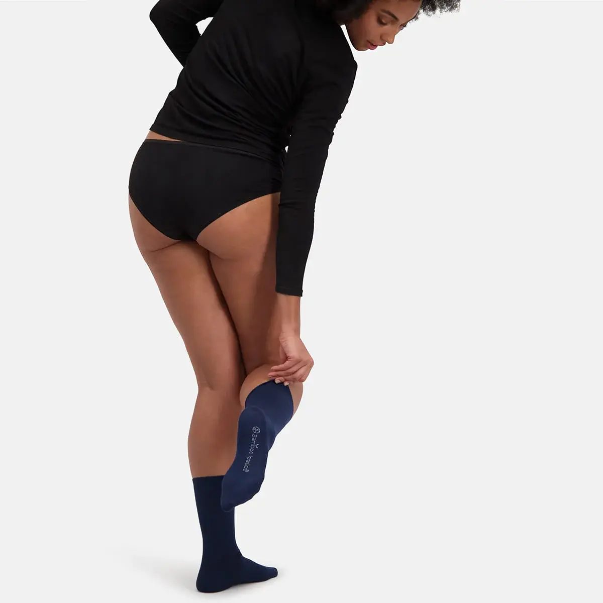 Bamboo Basics 3-paar unisex sokken BEAU  - Bamboe heren en dames sokken - Donkerblauw - Zwart