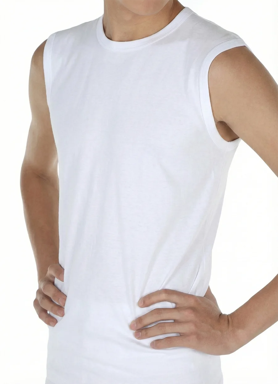 Beeren jongens Comfort Feeling katoen mouwloos shirt