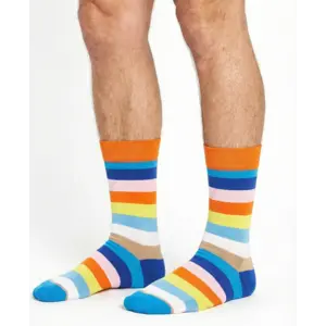 Benyson Sokken Regenboog - Organisch katoen 1- Paar - Vrolijke katoenen sokken met leuke en grappige print - Dames - Heren