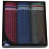 Swan 3 stuks Heren zakdoeken Blok donker - Cadeauverpakking