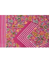 Boeren zakdoek Paisley Roze 55 x 55 cm