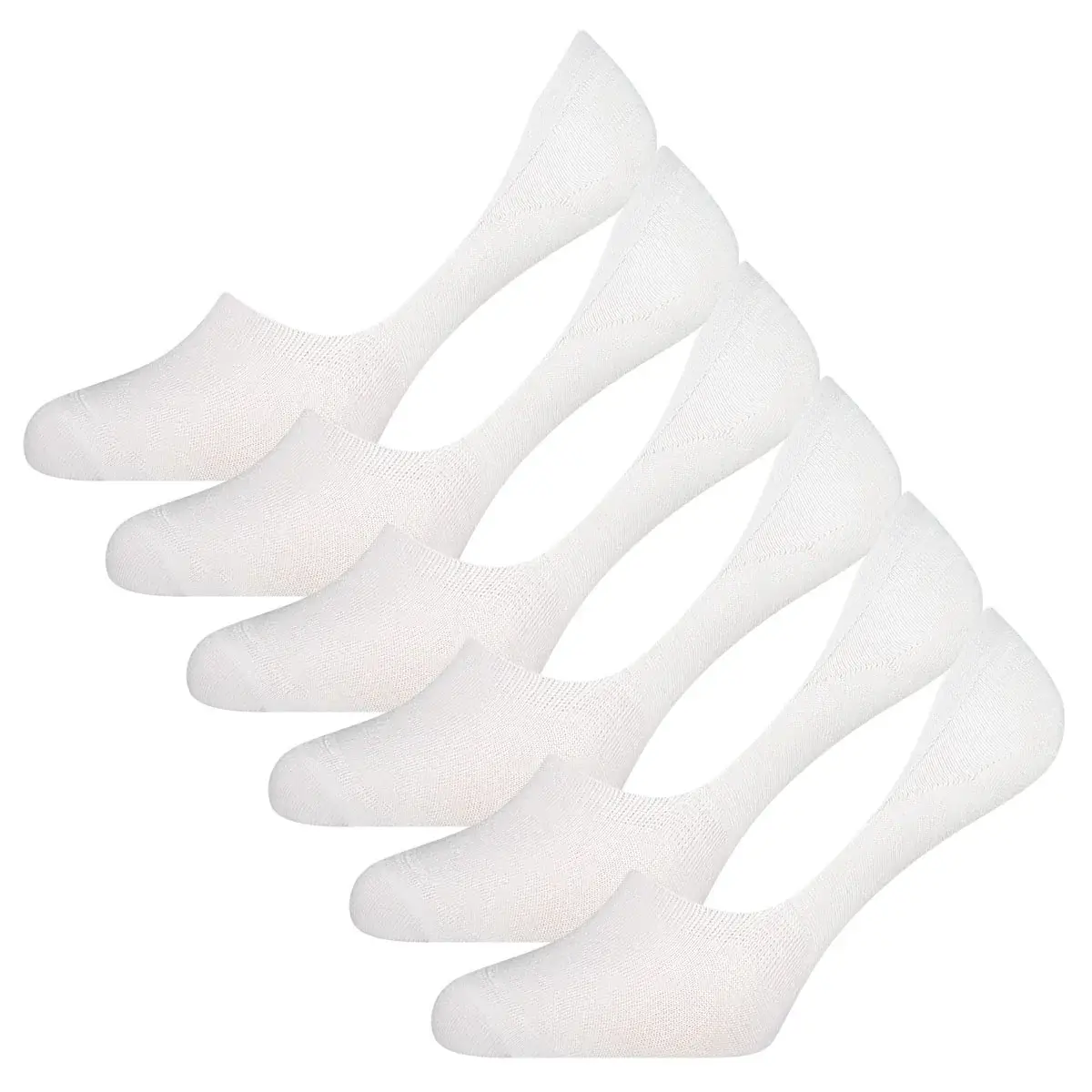 Bamboo Basics 6-paar invisible Footies Mika - Bamboe kousenvoetjes voor dames en heren - Met anti slip