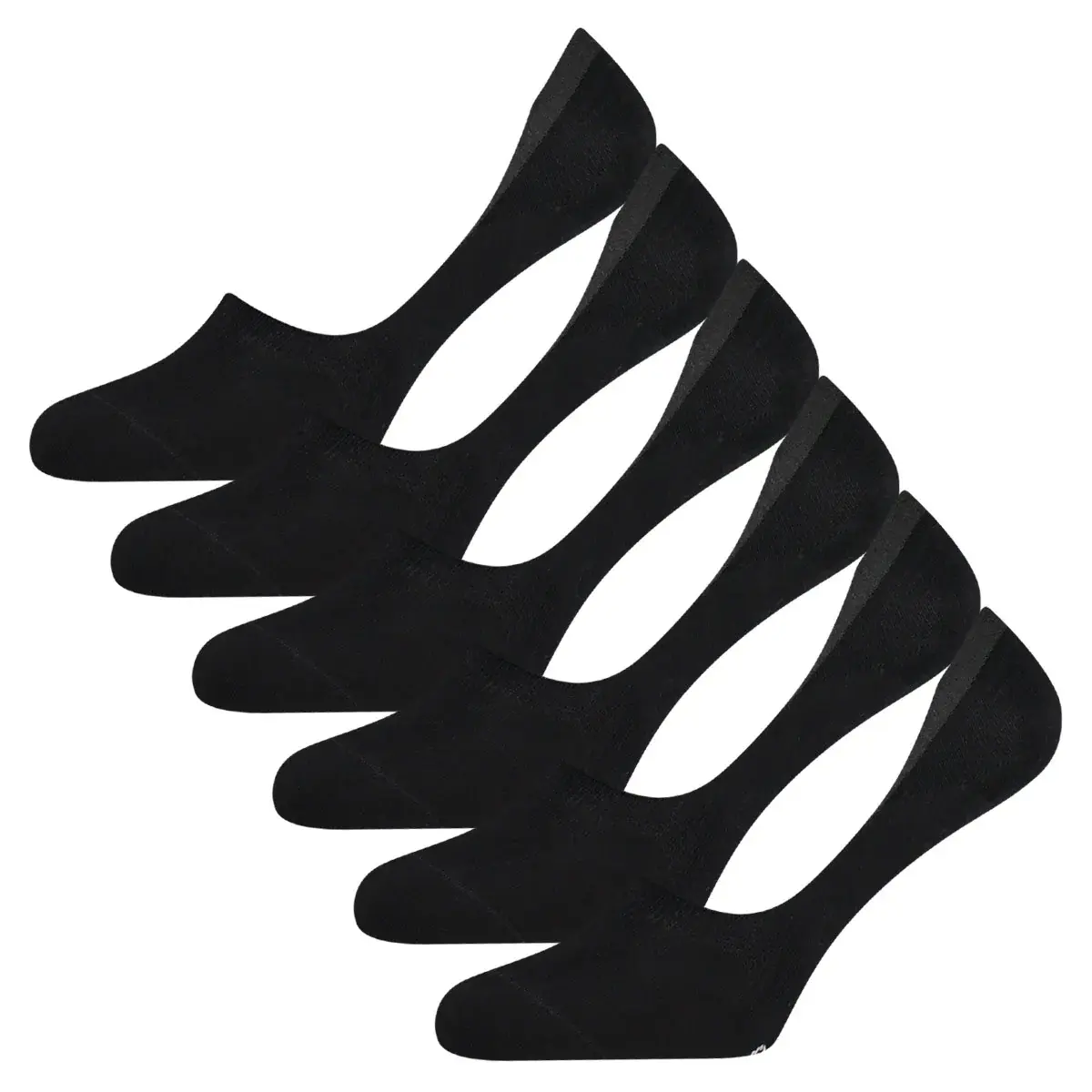 Bamboo Basics 6-paar invisible Footies Mika - Bamboe kousenvoetjes voor dames en heren - Met anti slip