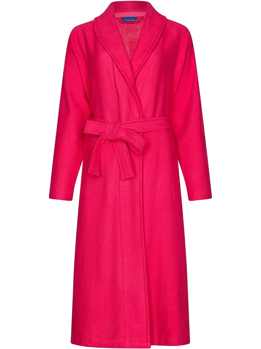 Pastunette - Dames Badjas met bamboe - Roze ochtendjas - Saunajas