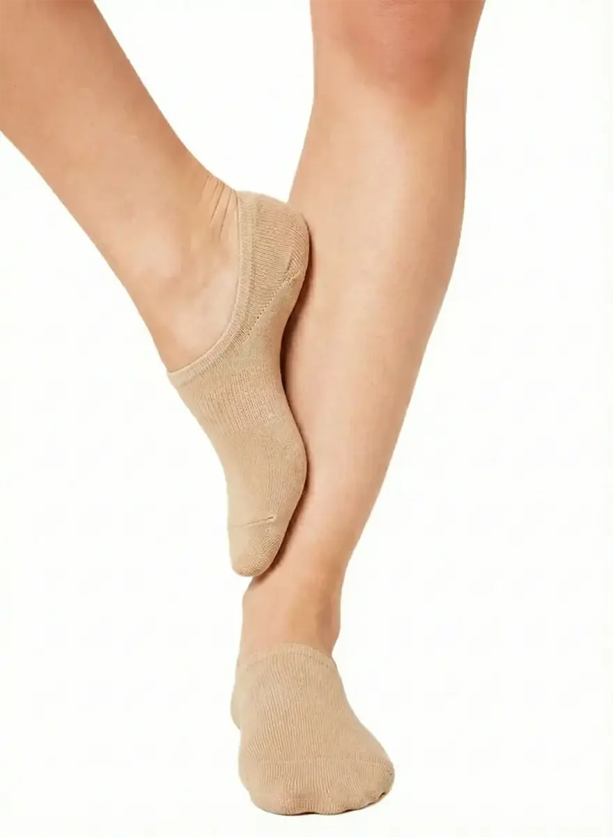 Teckel 3-pack - Invisible Footies sokken met badstof zool - Kousenvoetjes voor dames en heren - Katoen Sokken voor in loafers