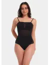 Magic corrigerende Body - Sheer & Sexy body - Shapewear kanten bodysuit - Buik corrigerend - Smalle bandjes