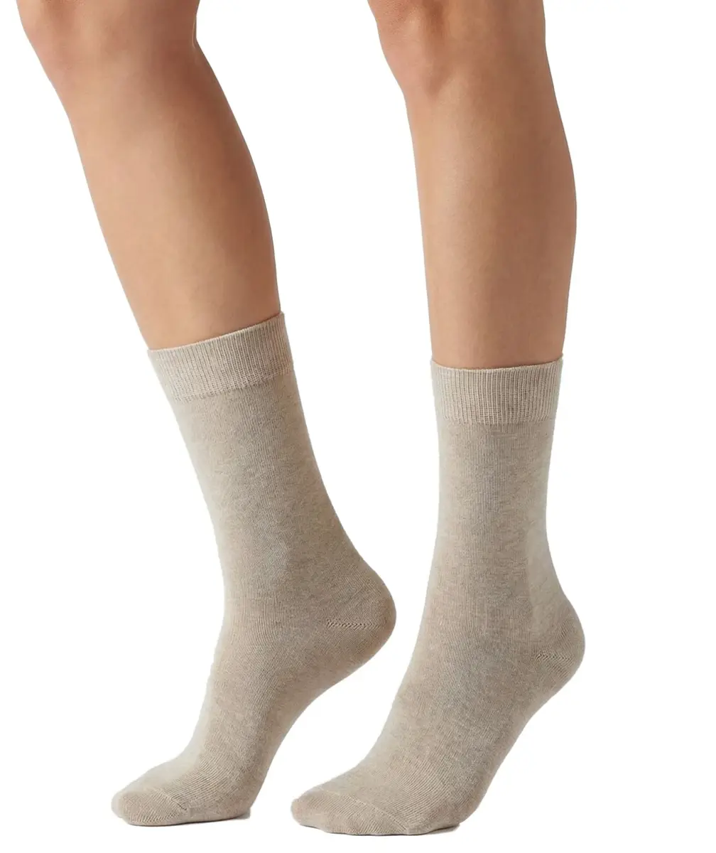 Basset 2-paar bamboe sokken - hoog - Hoge bamboe sokken voor dames en heren