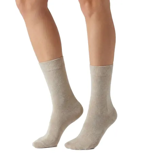 Basset 2-paar bamboe sokken - hoog