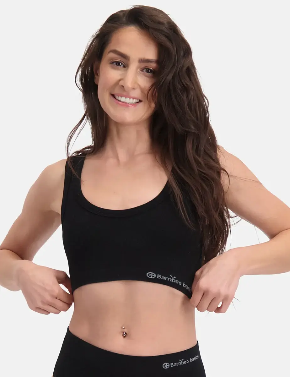 Bamboo Basics 2-pak bh zonder sluiting - Ruby - Naadloze Bh Top - Bamboe bralette