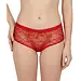 J&C dames microfiber hipster met kant - Rood