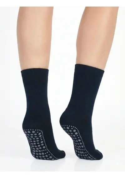 Basset  Homepads Antislip sokken donkerblauw 1 paar