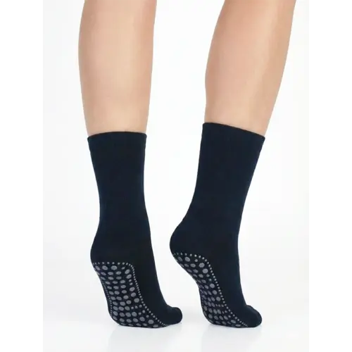 Basset  Homepads Antislip sokken donkerblauw 1 paar