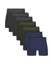 Bamboo Basics 7-pak heren boxers - Rico - Zwart/Blauw/Groen - Multipack bamboe heren onderbroeken