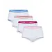 Pieces 4-Pack Dames short - Pack Pin - Katoenen dames onderbroeken - Multipack - Wit
