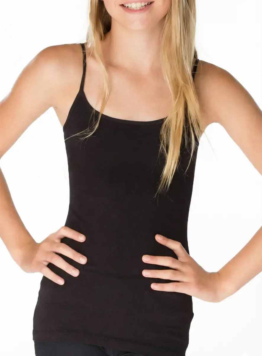 Beeren meisjes hemdje spaghetti bandjes - Natasja - Microfiber - Onderhemd kind - aansluitend - singlet