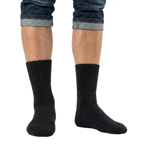 Angro Heren wollen sokken - badstof zool - Heavy Terry