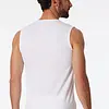Schiesser 2-Pack mouwloos shirt  - 95/5  - Biologisch katoen - Witte mouwloze shirts zonder mouwen met ronde hals
