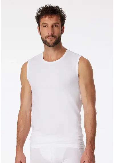 Schiesser 2-Pack mouwloos shirt - 95/5 - Biologisch katoen Schiesser 2-Pack mouwloos shirt - 95/5 - Biologisch katoen
