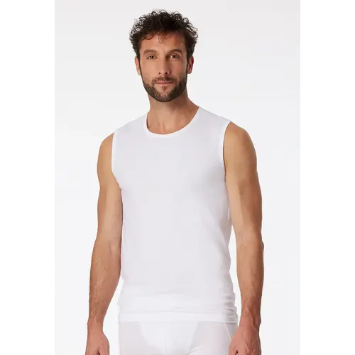 Schiesser 2-Pack mouwloos shirt  - 95/5  - Biologisch katoen