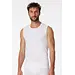 Schiesser 2-Pack mouwloos shirt  - 95/5  - Biologisch katoen - Witte mouwloze shirts zonder mouwen met ronde hals - Wit