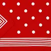Boeren zakdoek rood stippel 55 x 55 cm