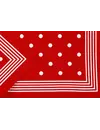 Boeren zakdoek rood stippel 55 x 55 cm