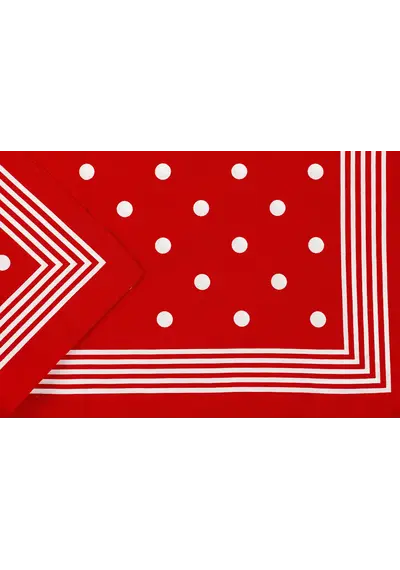 Boeren zakdoek rood stippel 55 x 55 cm Boeren zakdoek rood stippel 55 x 55 cm