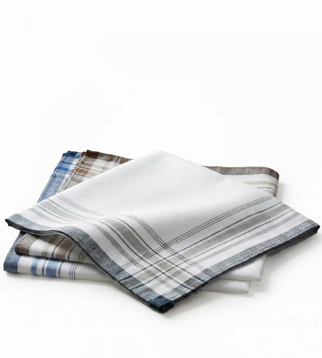 Tiseco12 stuks heren zakdoeken - White Summer 40x40 cm Tiseco12 stuks heren zakdoeken - White Summer 40x40 cm