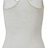 Puma dames hemd Racerback - Tank top - Wit & Grijs - Vrouwen onderhemd modal - katoen - Spaghetti bandjes