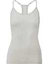 Puma dames hemd Racerback - Tank top - Wit & Grijs - Vrouwen onderhemd modal - katoen - Spaghetti bandjes