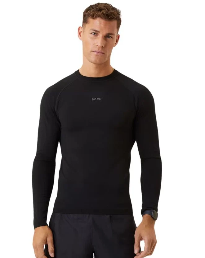 Bjorn Borg heren sport top met lange mouwen - Merino Blend