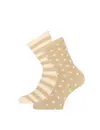 Basset homesocks 2-pack - Fluffy Fleece Huissokken Dots