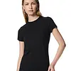 Pieces dames ondershirt korte mouw - T-shirt vrouwen katoen - Slim fit aansluitend